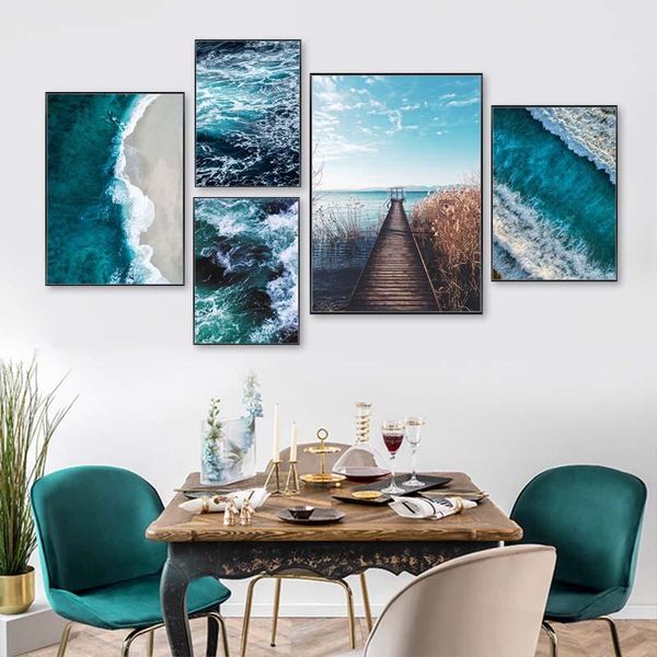 

paintings ocean wave landscapes canvas painting seascape nordic posters and prints home decoration living room wall art pictures unframed