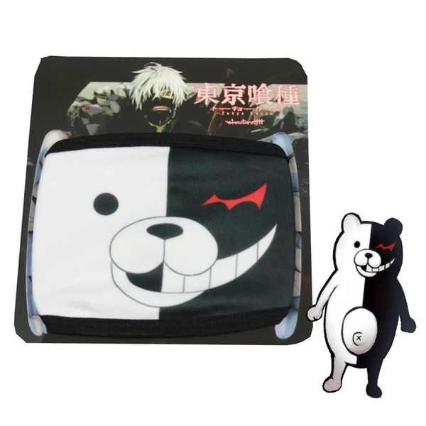 

and black bullet white on bear mask
