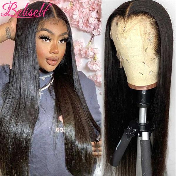 

inch 13Ã4 straight lace front wigs natural color brazilian remy human hair for black woman 150/180 density, Black;brown