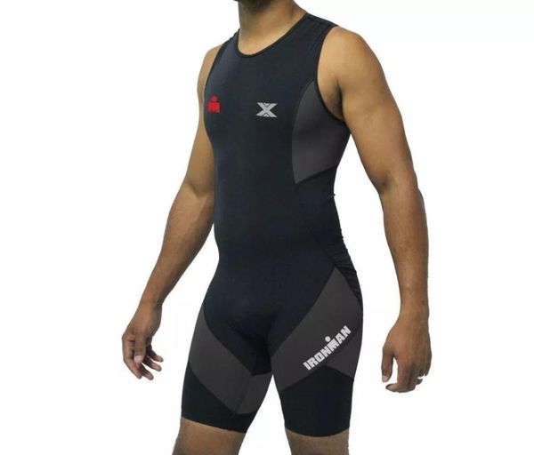 

racing sets 2022 pro team triathlon suit men's sleeveless cycling jersey skinsuit jumpsuit maillot ropa ciclismo set 023, Black;blue