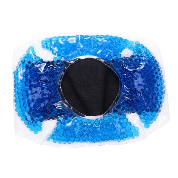 

elbow & knee pads 1pc flexible non-toxic reusable ice pack wrap cold gel beads for swelling sports injuries sprains, Black;gray