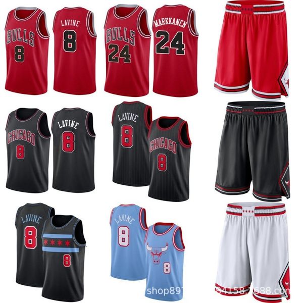 

tracksuit jerseys a bulls 8 raven 24 embroidered basketball jersey, Gray