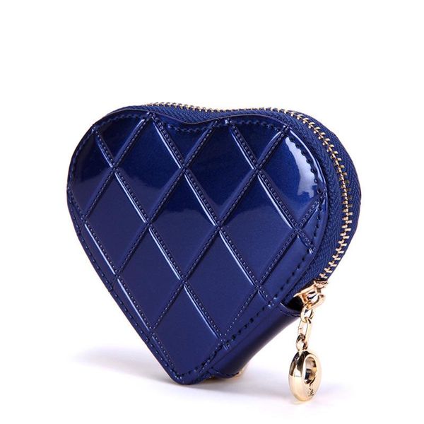 

wallets 2021 heart-shaped genuine leather women wallet coin money purse, Red;black