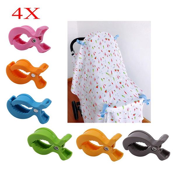 

baby car seat accessories toy 4pcs/set lamp pram stroller peg to hook cover blanket clips parts &