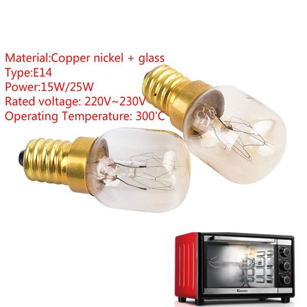 

other lighting bulbs & tubes e14 oven lamps 300 degree toaster light 15w/25w bulb high temperature 220v~230v