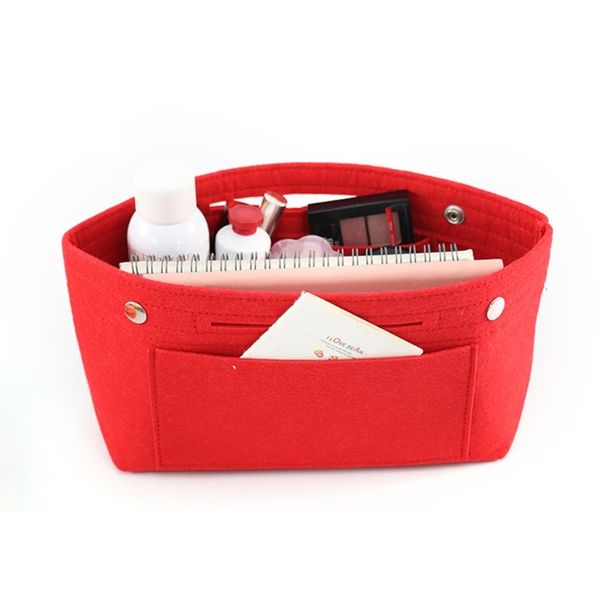 

handbag organizer purse insert bag felt multi pocket liner tote