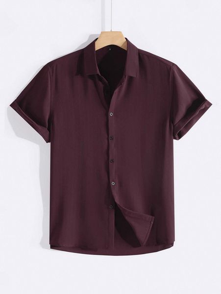 

men solid button through shirt g6rk#, White;black