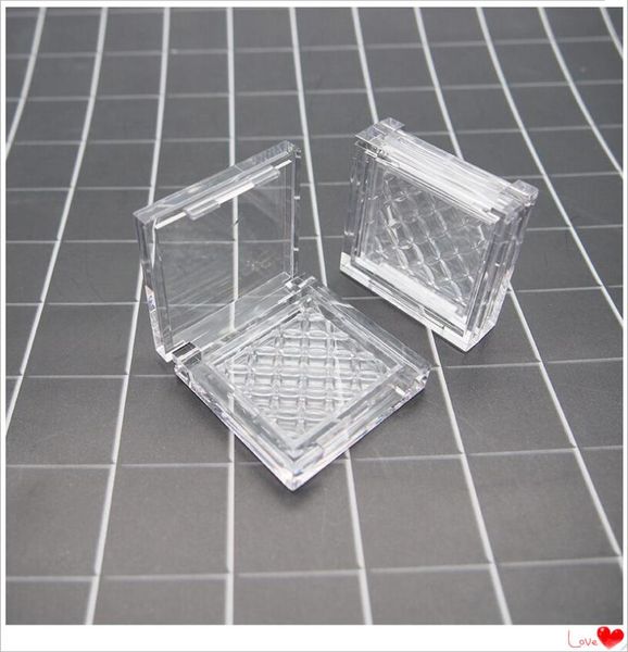 

storage bottles & jars 30/100pcs mini eyeshadow compacts square empty cosmetic highlighter container transparent eyebrow box lip palett