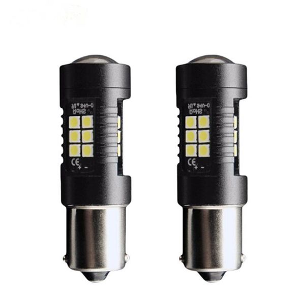 

emergency lights 1pcs 1156 ba15s p21w 21smd led car tail backup reverse light bulbs 1200lm white
