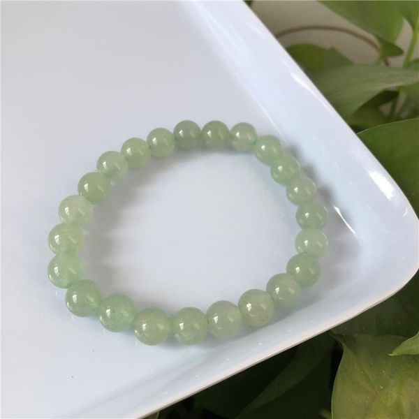 

charm bracelets green aventurine bracelet natural crystal, Golden;silver