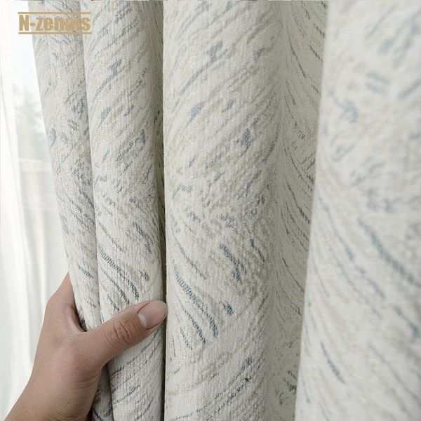 

curtain & drapes customized nordic style simple and modern chenille jacquard thickened blackout curtains for living room bedroom