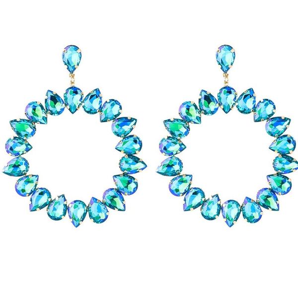 

dangle & chandelier 2021 trend colored rhinestone geometric earrings for woman party wedding jewelry, Silver