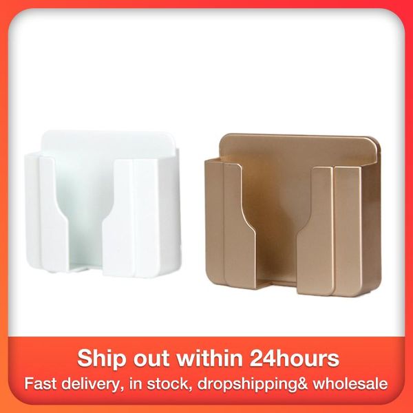 

hooks & rails wall cell phone charger holder hanging stand mount bracket socket storage box support charge hanger rack shelf