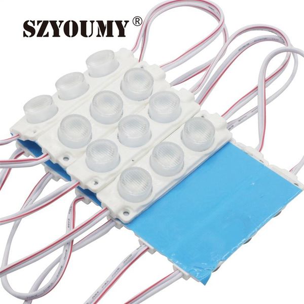 

modules szyoumy 3w smd 3030 3 led module light box with lens 160 degree injection waterproof high brightness lighting