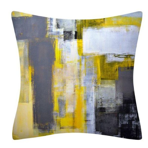 

pillow case abstract throw contemporary geometric painting sofa cushion cover
