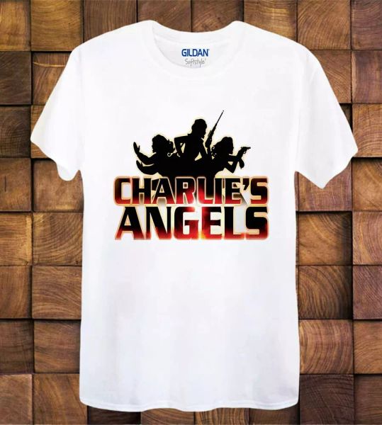 

charlie's angels t shirt 70s tv show series ideal gift ladies/tee 225, White;black