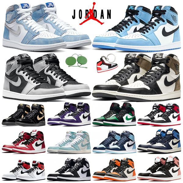 

basketball shoes 1s men hyper royal dark mocha university blue obsidian unc black gold rust pink bred toe cactus jack chicago womens trainer