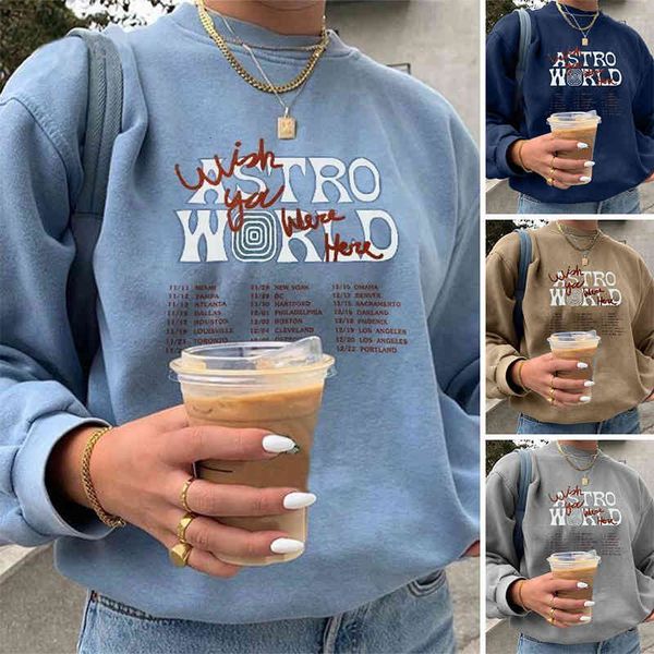 

women hoodie rainbowwaves fashion oversized loose pullover round neck long sleeve letter print plus size urban s, Black