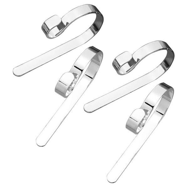 

hooks & rails 4pcs christmas stocking holders for mantle clip fireplace hanger scrolls party decoration supplies