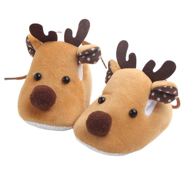 

first walkers infant toddler kids shoes for boys girls christmas deer baby autumn winter warm cotton soft sole child