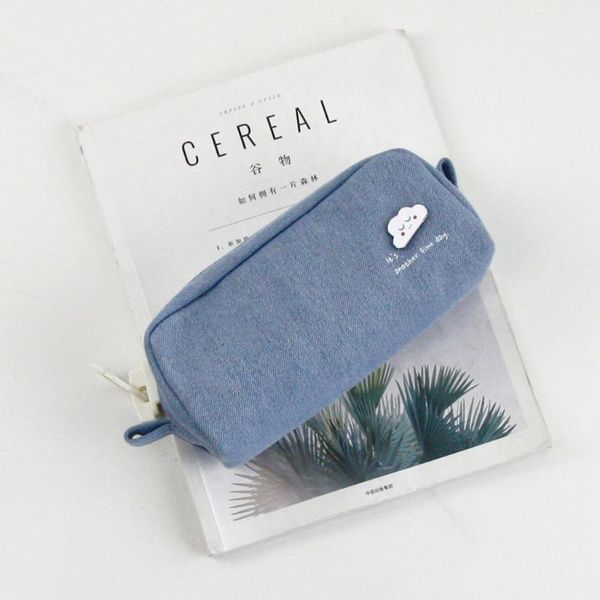 

triangle/zipper large capacity pencil cases bags pencils pouch stationery c90c