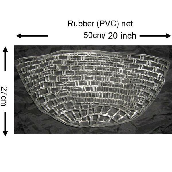 

fishing accessories l 20 inch landing net clear rubber replacement bag mesh basket