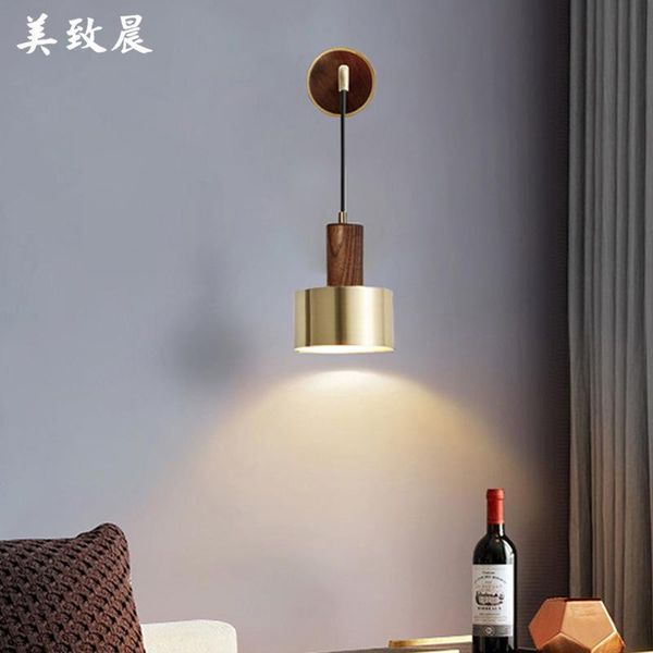 

wall lamp japan nicho de parede led light glass ball bedroom living room bedside lampara pared home deco
