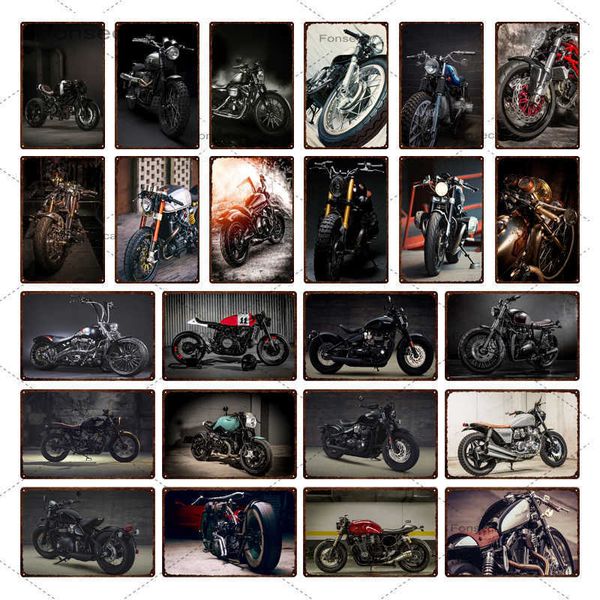 

racing motorcycle tin sign wall metal poster plaque living room home decorationa