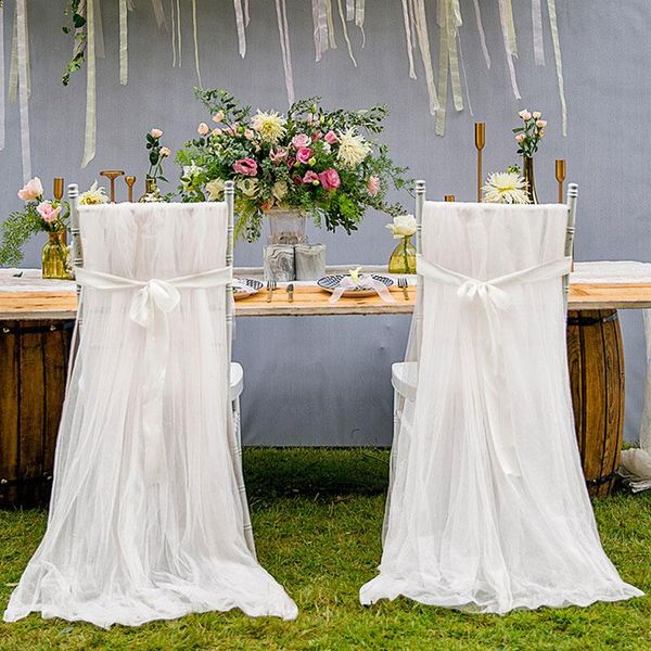 

sashes wedding chair romantic bridal party banquet back cover