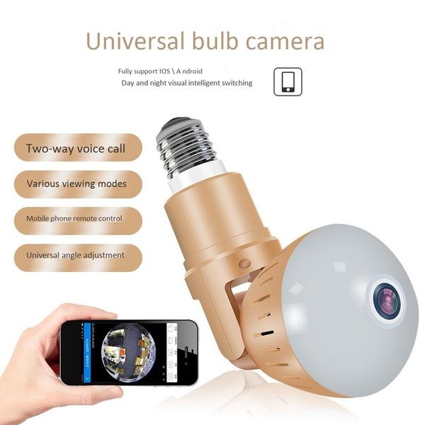 

webcams dp3-dual light bulb camera 200w indoor surveillance infrared night vision cloud storage suitable for home shop office