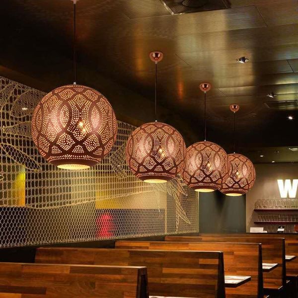 

pendant lamps lamp modern ball iron chandelier rose gold living room bedroom restaurant aisle corridor