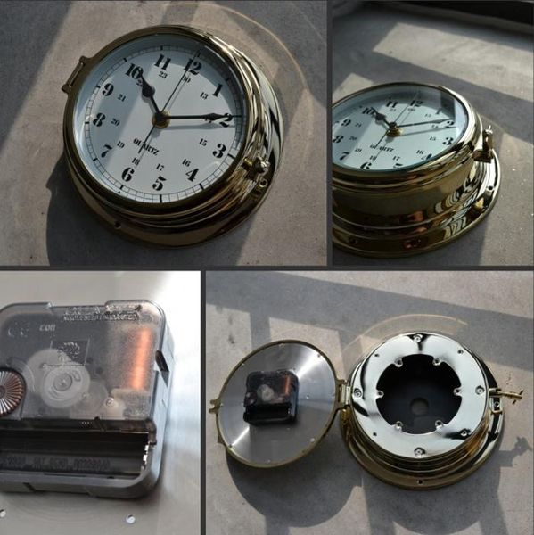 

wall clocks nautical brass case navigation porthole sailing items