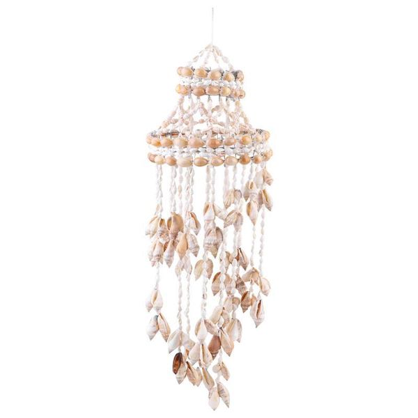 

decorative objects & figurines conch sea shell wind chime hanging ornament wall decoration creative pendant stylish decor for
