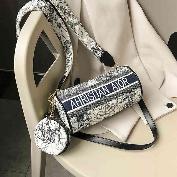 

factory store 65% off clearance sale handbags popular drum flagship official website three in one messenger stick bag, Black;red