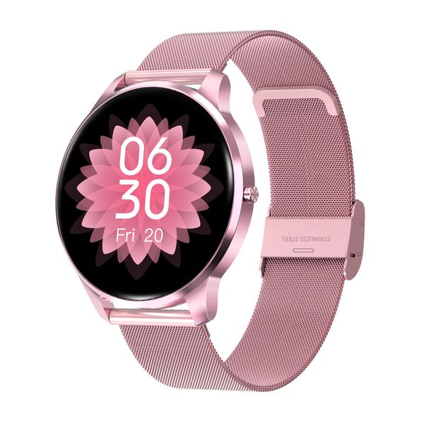 

melanda ip68 waterproof smart watch women full touch screen heart rate calorie monitor fitness tracker smartwatch for women meng, Slivery;brown