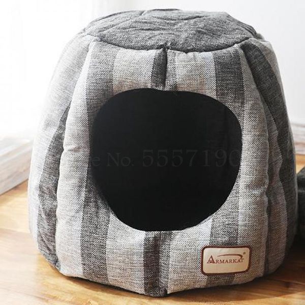 

cat beds & furniture winter warm nest tent dog kennel thick waterproof pumpkin pet