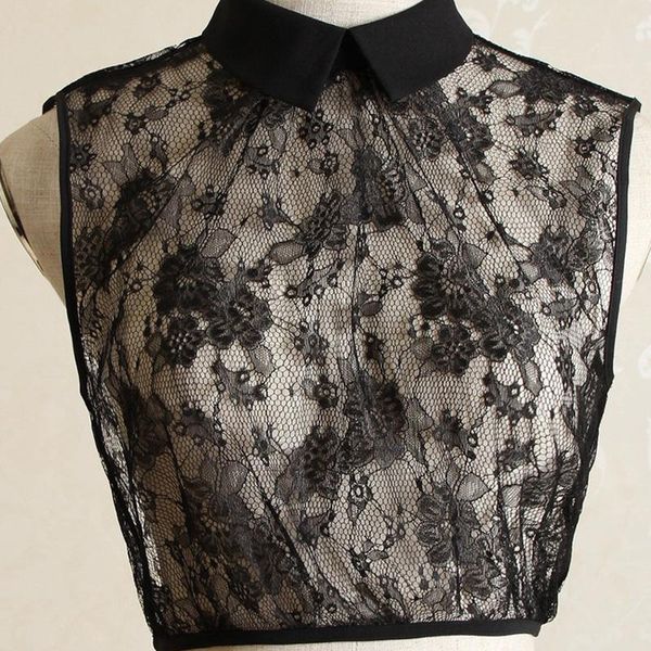 

women's blouses & shirts lace thick cotton detachable collar sweater decorative ladies' shirt women necktie winter autumn style ol, White