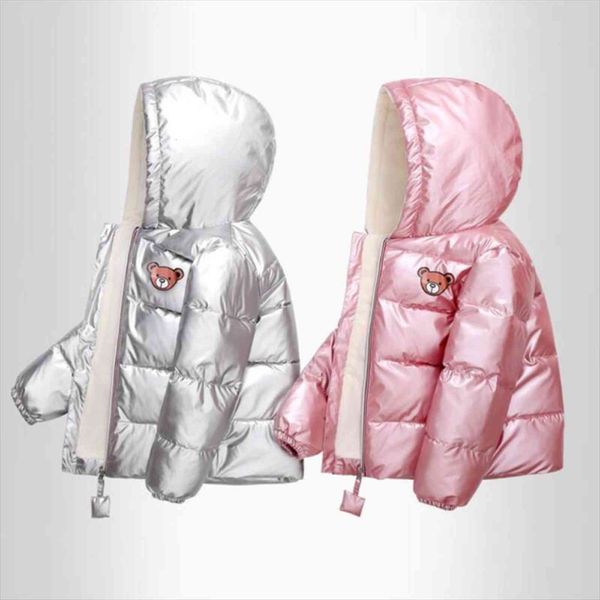 

boys girls clothes kids casual hooded down coats autumn winter warm fashion outwear children solid jacket for 2 6 years, Blue;gray