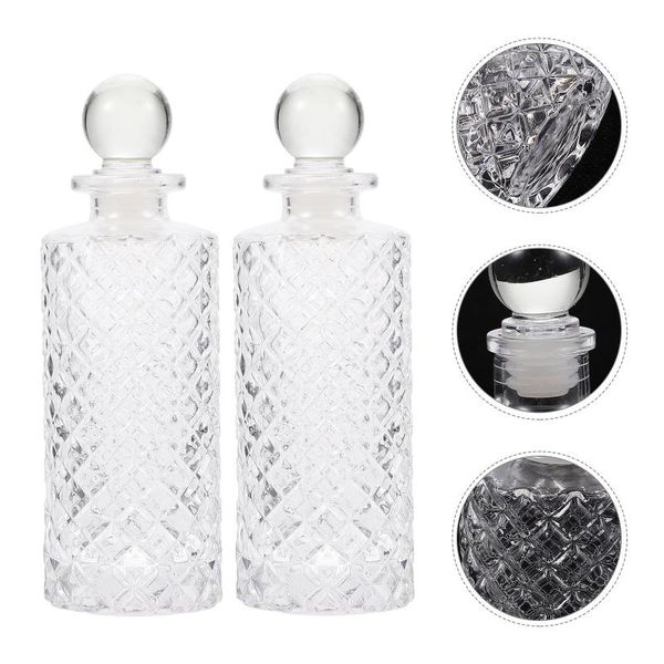 

storage bottles & jars 3pcs home glass diffuser empty room decoration jar