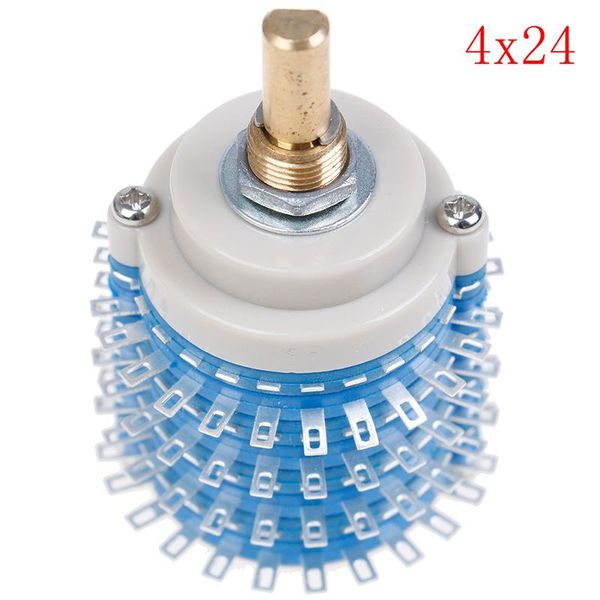 

smart power plugs 1pc 4 pole 24 step 4*24 rotary switch attenuator volume control diy potentiometer