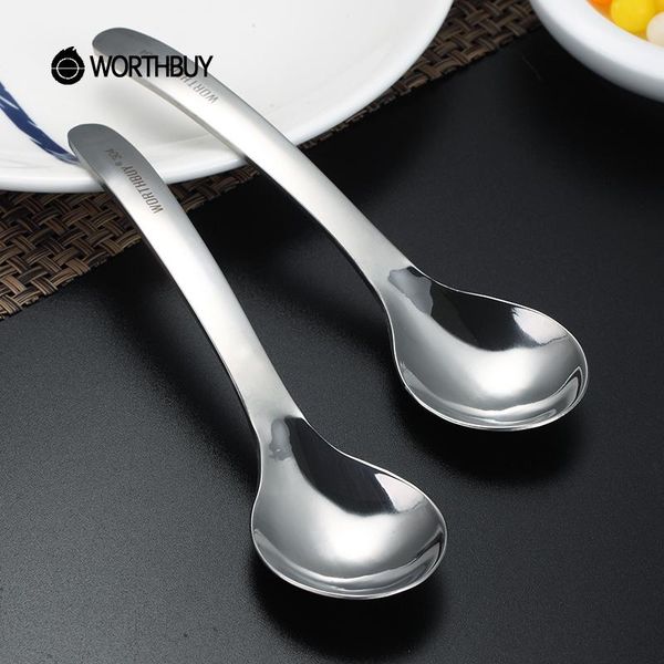 

spoons maiyuansu 2 pcs/set kitchen soup spoon 304 stainless steel dinner with long handle chinese silver serving table set