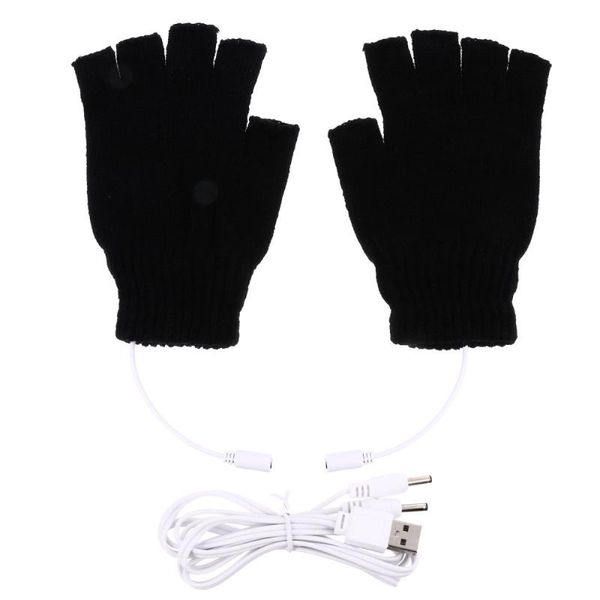 

ski gloves 1 pair wool knit electric heated thermal laptop
