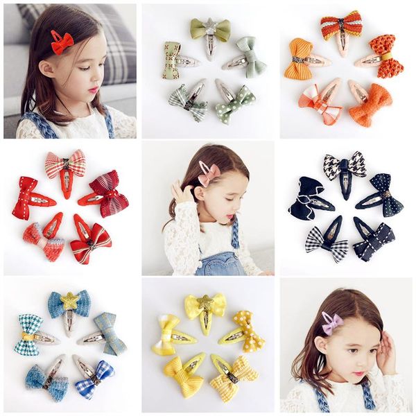 

hair accessories 10set/lot candy color grosgrain bows toddler kids girls snap clips hairpins children bb clip, Slivery;white