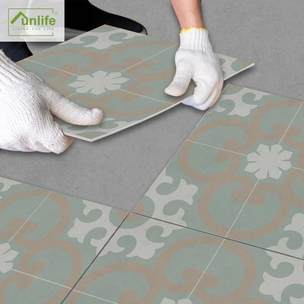 

wall stickers funlifeÂ® lapaz dahlia diy home decoration ground anti-slip floor kitchen waterproof self-adhesive for bathroom