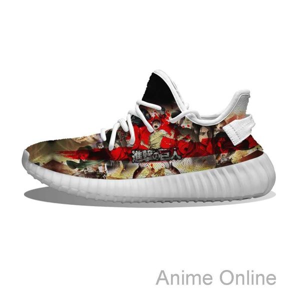 

diy custom anime-attack on titan running shoes mesh printed mens womens trainers outdoor sports sneakers