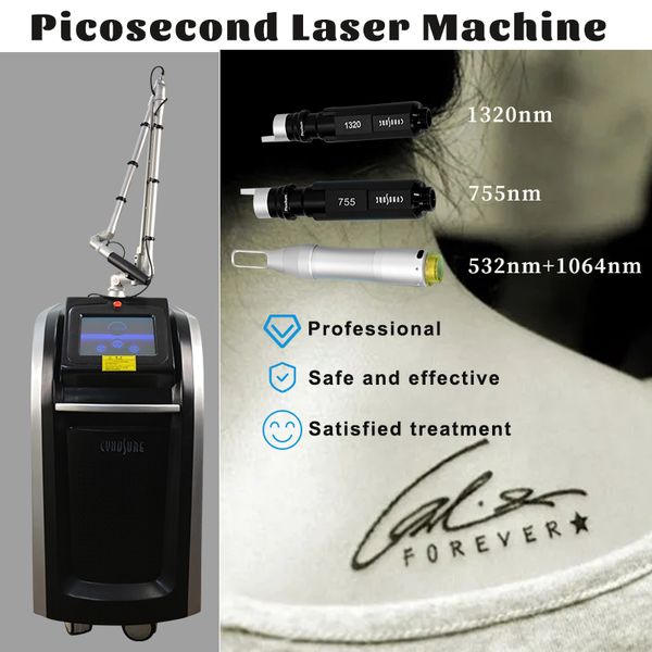 Pico Second Laser Pigment Removal Spot Size 2-10mm Tattoo Reduction Seven Joints Articulate Arm