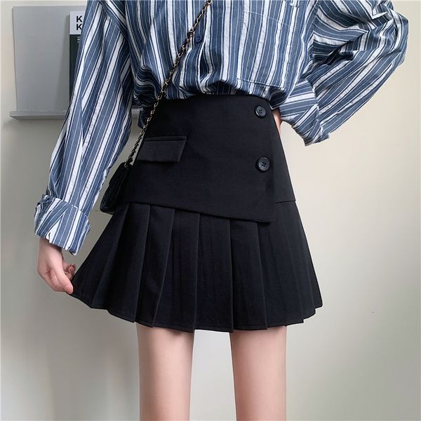 

skirts modest knee athletic length running short black line irregular skirt a227