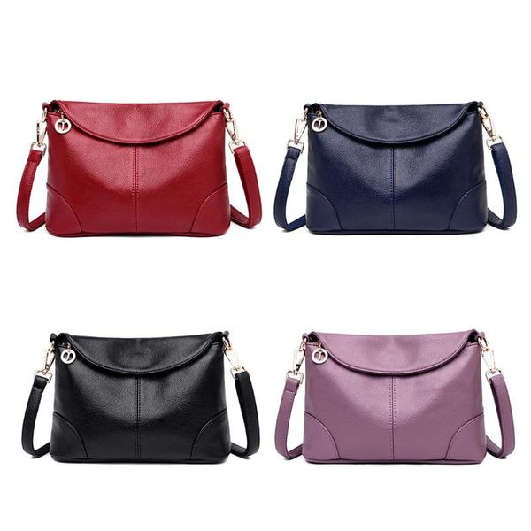 

evening bags crossbody bag soft leather shoulder purse for women fashion messenger with pocket adjustable strap multi pockets