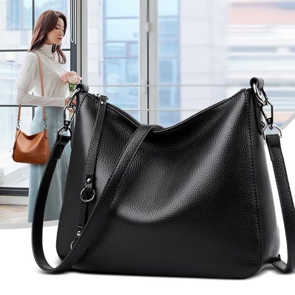 

evening bags 2021 women's bag head layer cow leather shoulder simple fashion trend portable messenger