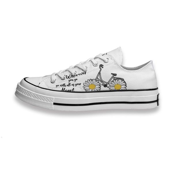 

custom printed shoes daisy bicycle sneakers low mens womens skateboard sport footwear diy trainers canvas casual shoe mny6 67d9